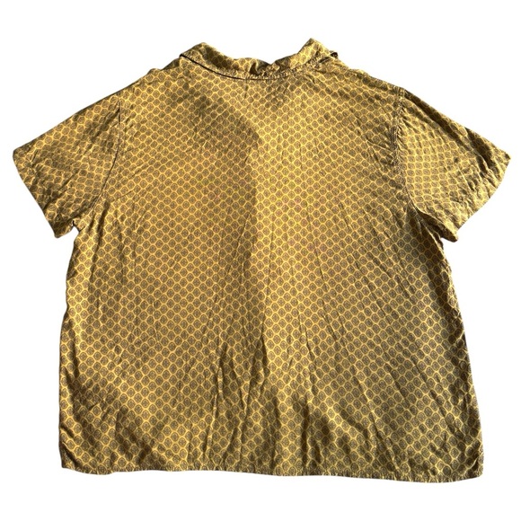 Urban Outfitters Mustard Patterned Blouse - Picture 2 of 5